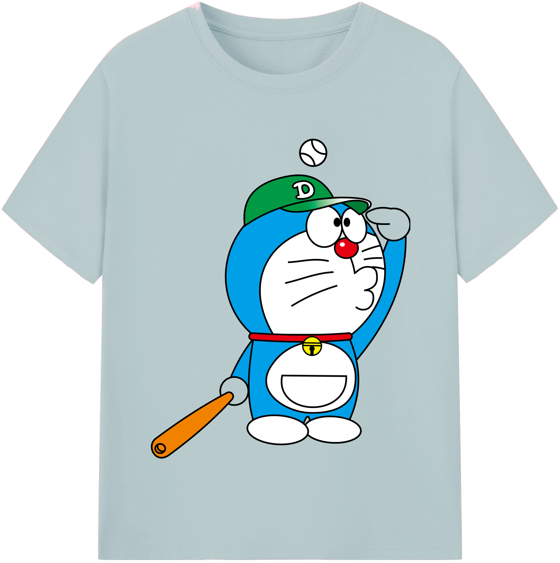 （画像用） ドラえもん Doraemon 綿100％半袖Tシャツ（フロントプリント）